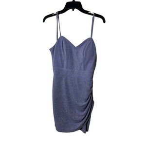 Midnight Doll Lavender Sparkly Formal Homecoming Cocktail Wedding Dress Size 5